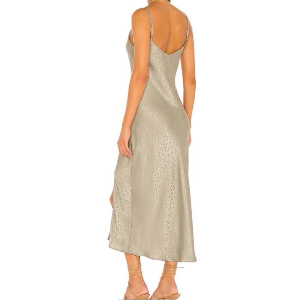 Show Me Your Mumu Zio Dress Sz L Sage Green Cheetah Slip Dress Coquette Lingerie - Picture 12 of 16
